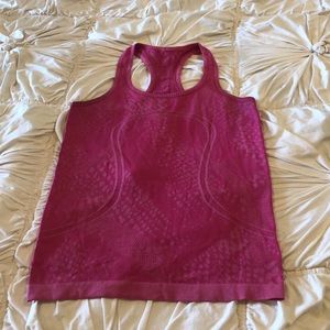 Lululemon hot pink scuba tank size 6